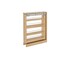 Rev-A-Shelf Maple Veneer, Light Brown, 6 in W, 30 in H, 23 in D, 23 in L, Light Brown 432-BFSC-6C - alternate 1